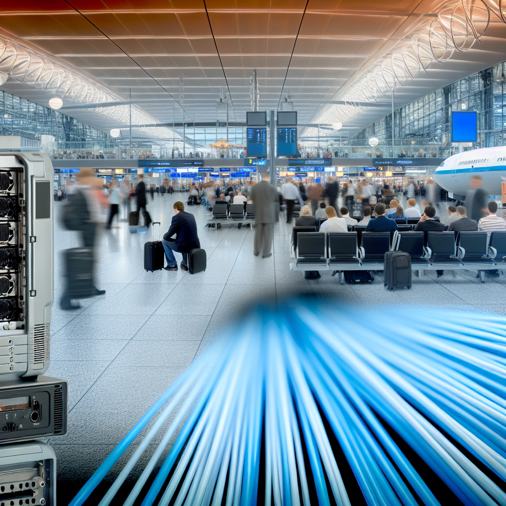 Glasfaser am Frankfurter Flughafen: Schnelle Datenverbindungen für internationale Passagiere