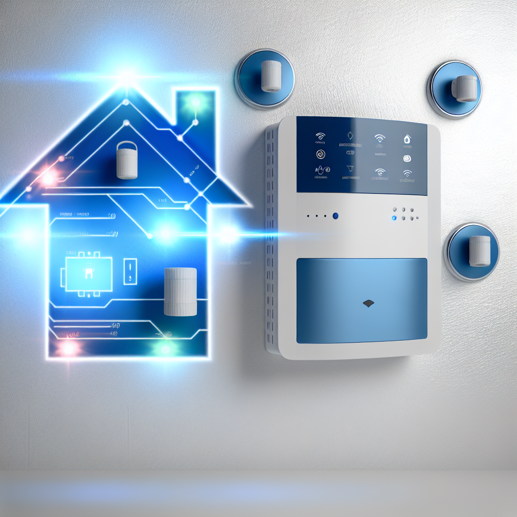 Hausalarm in Blau: Design trifft auf Sicherheitstechnologie